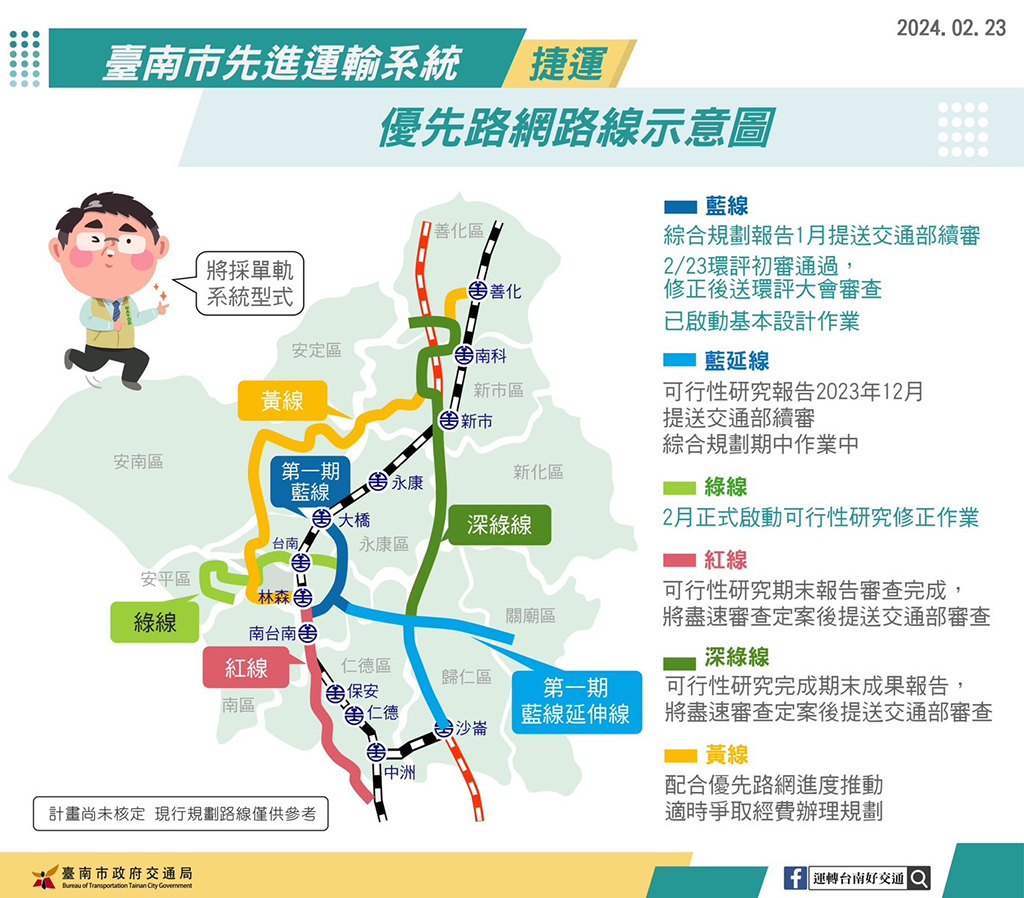 捷運第一期藍線通過環評專案小組初審