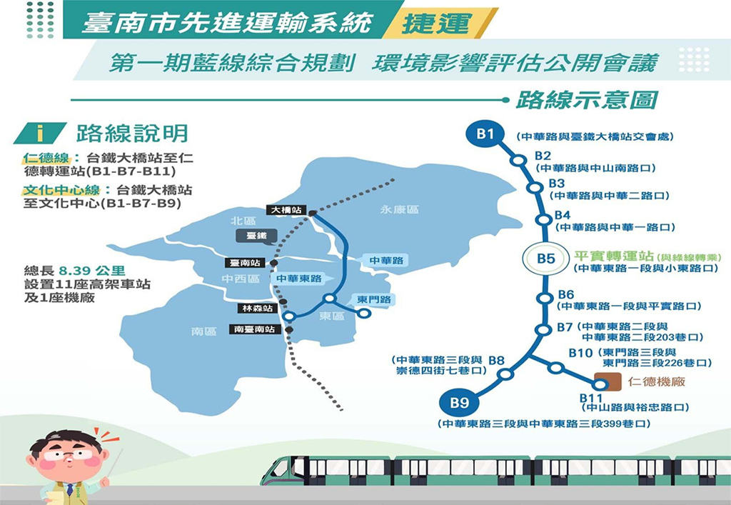 捷運第一期藍線辦理環評公開會議