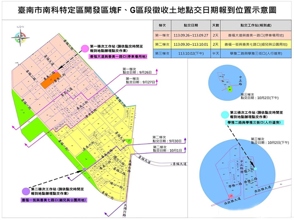 南科FG區段徵收土地明起點交